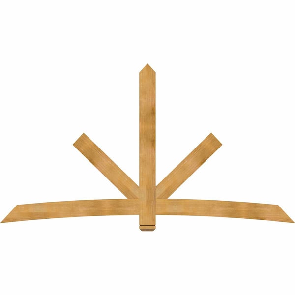 Ekena Millwork Alberta Rough Sawn Timber Gable Bracket, Western Red Cedar, 108"W x 58"H x 2"D x 6"F, 13/12 Pitch GBW108X58X0206ALB00RWR - main